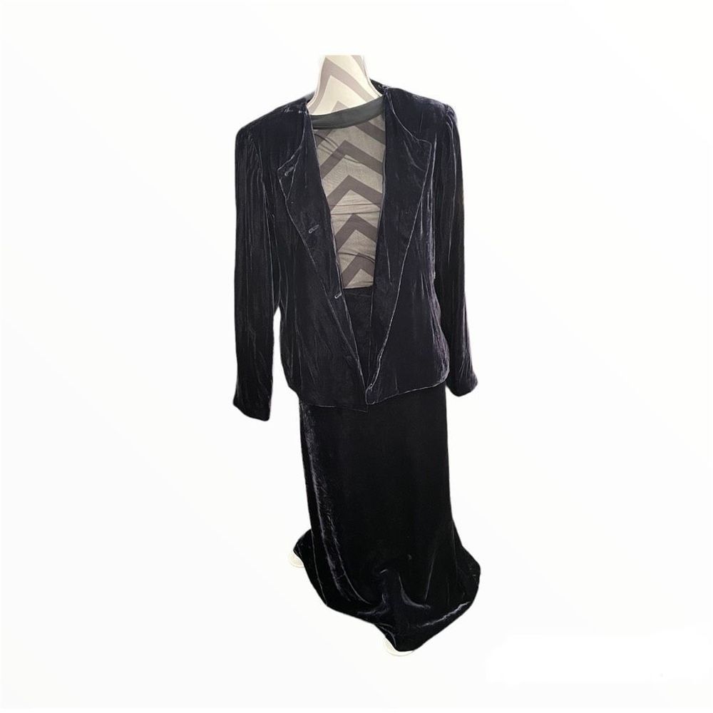 Velvet Skirt Suit 